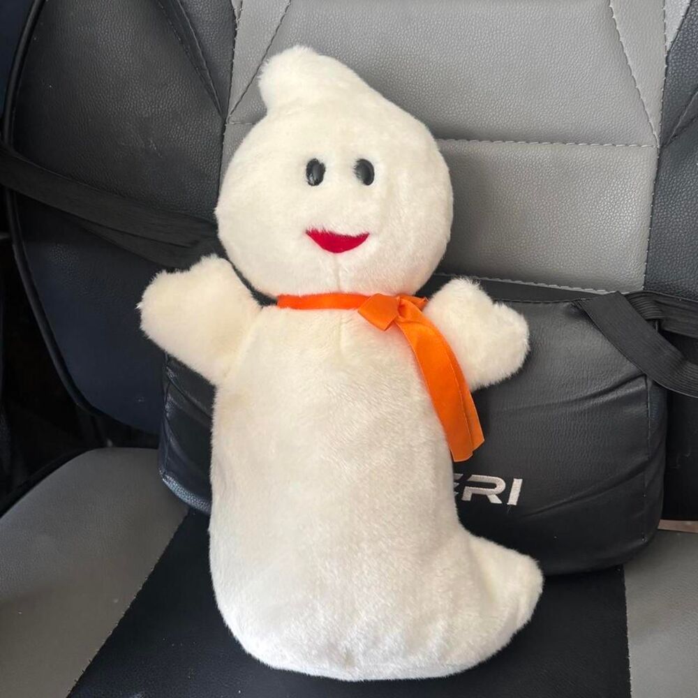 Halloween ghost plush, TY beanie buddy brand, VTG